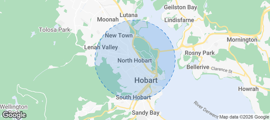 North Hobart Airbnb map